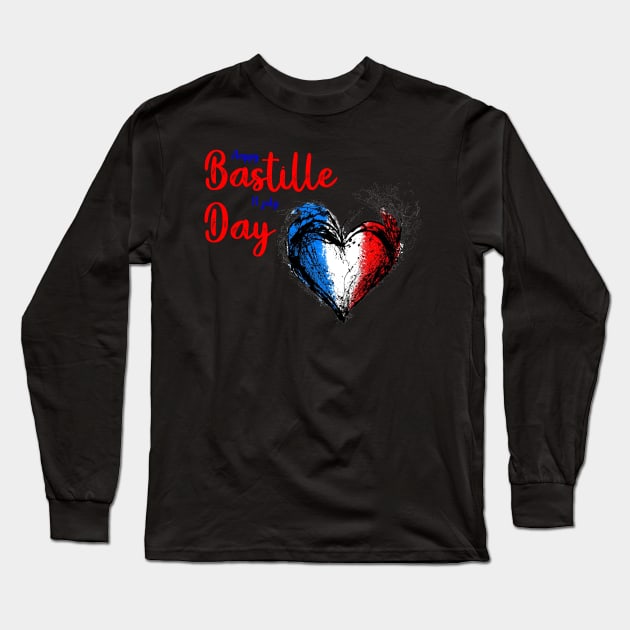 Bastille Day Long Sleeve T-Shirt by OMARMAH